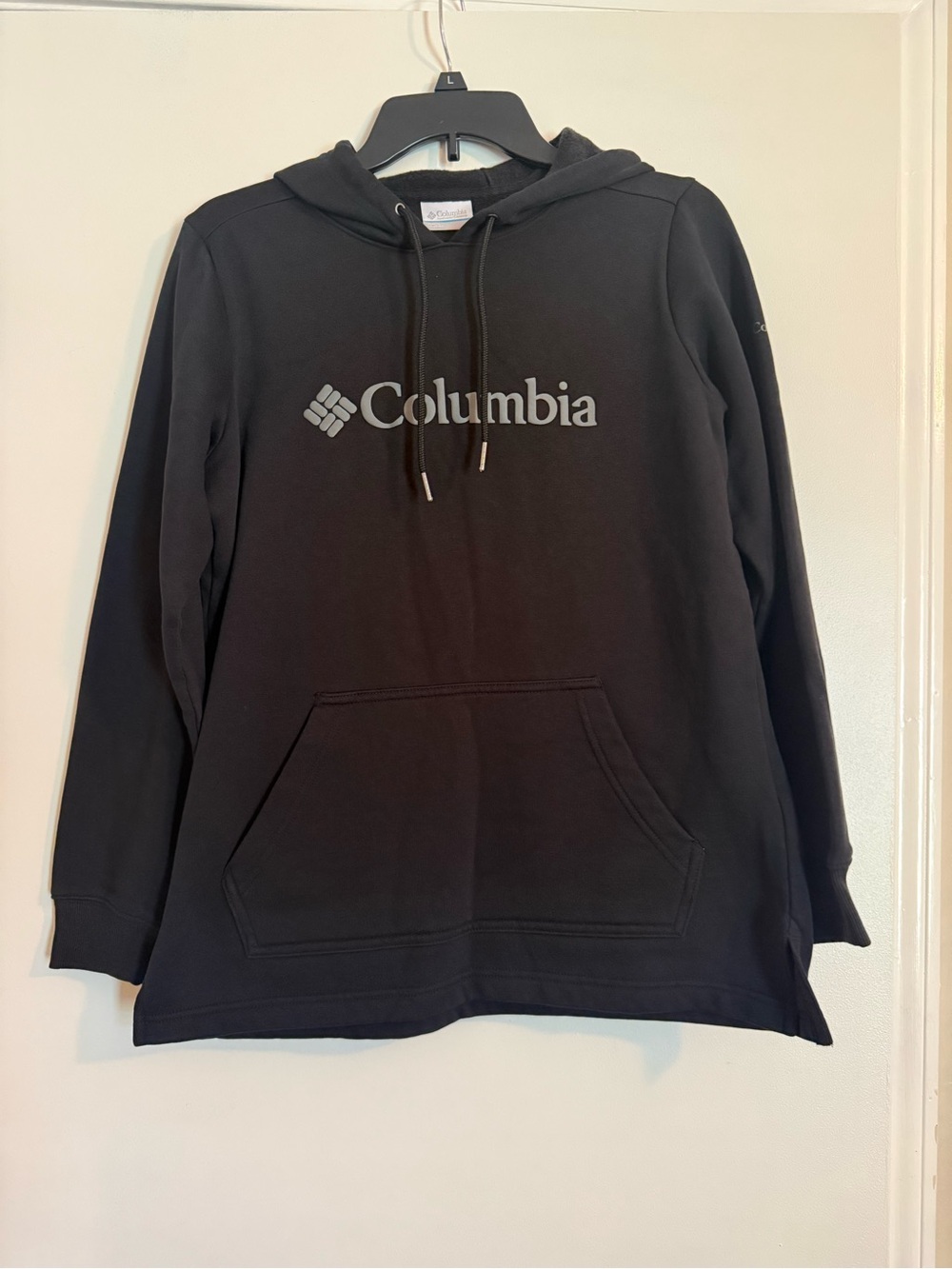 Columbia Black Crewneck Hoodie with Logo